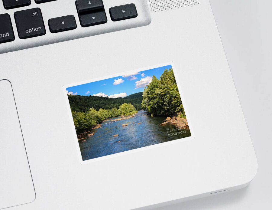 Youghiogheny River Sticker featuring the photograph Youghiogheny River by Rachel Cohen