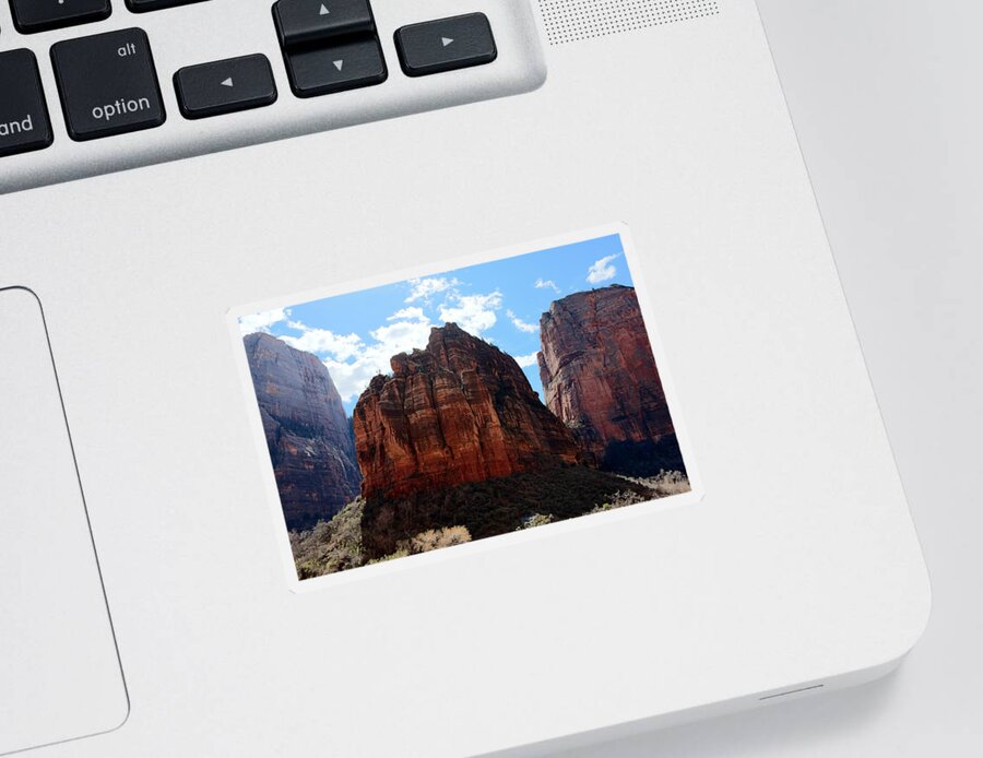 Zion Sticker featuring the photograph Zion National Park - 5 by Christy Pooschke