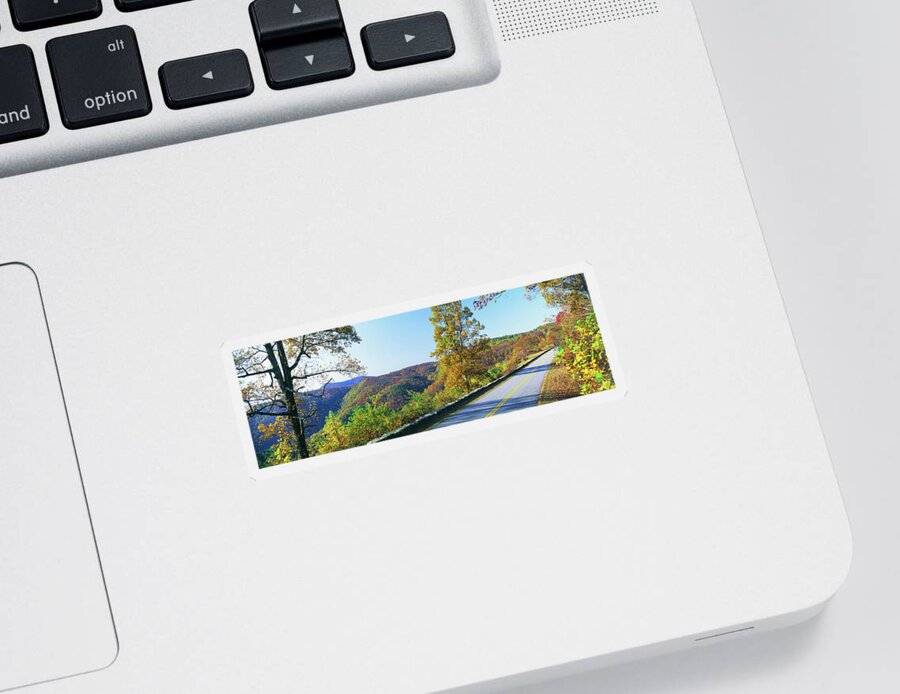 Photography Sticker featuring the photograph Blue Ridge Parkway, North Carolina, Usa #1 by Panoramic Images