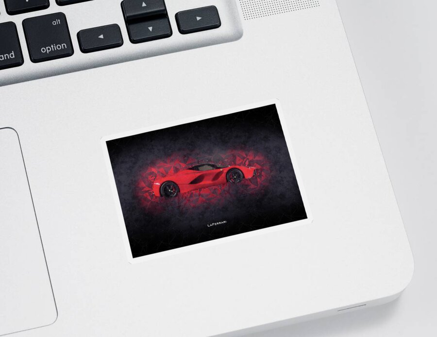Laferrari Sticker featuring the digital art Ferrari LaFerrari by Airpower Art