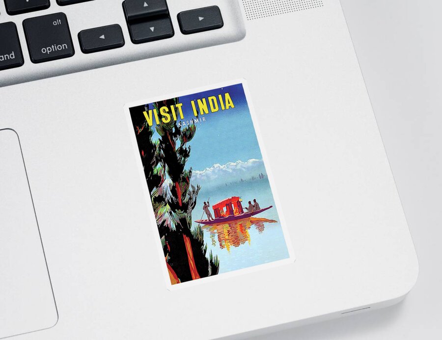Kashmir Sticker featuring the digital art Kashmir, India #1 by Long Shot