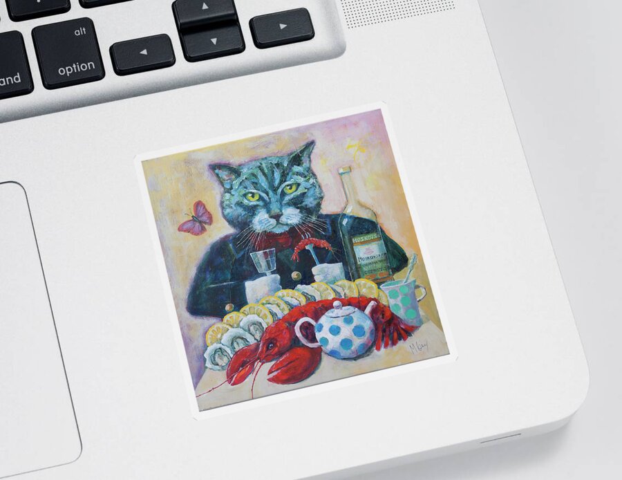  Sticker featuring the painting Life Is Good #1 by Maxim Komissarchik