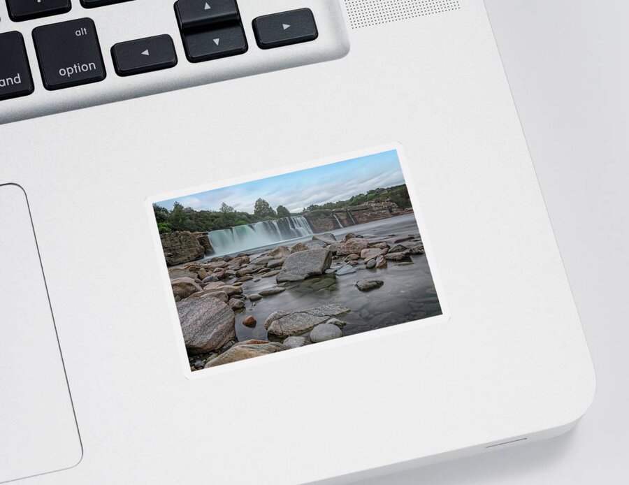 Maruia Falls Sticker featuring the photograph Maruia Falls - New Zealand #1 by Joana Kruse