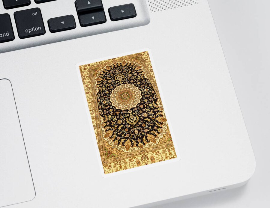 Seljuk Sticker featuring the photograph Silk carpet #1 by Steve Estvanik