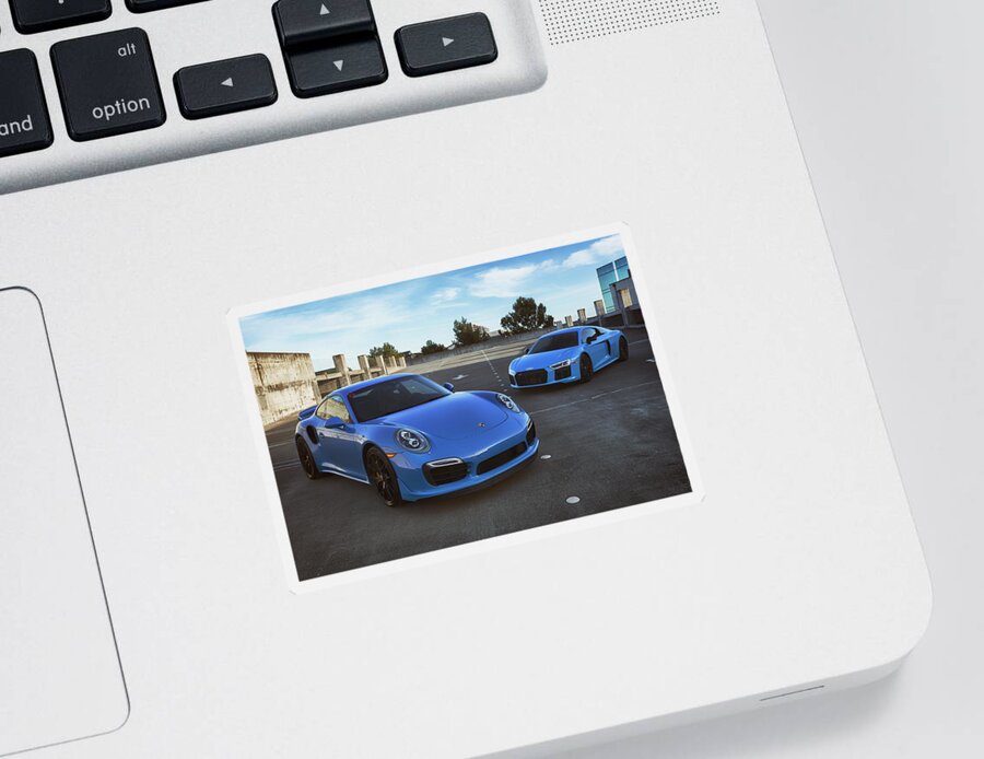 Cars Sticker featuring the photograph #Porsche 911 #Turbo S #Print #19 by ItzKirb Photography