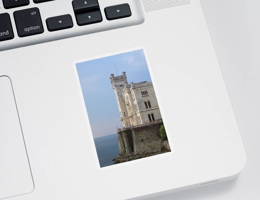 Miramare Sticker featuring the photograph Miramare, Trieste, Italy #2 by Ian Middleton