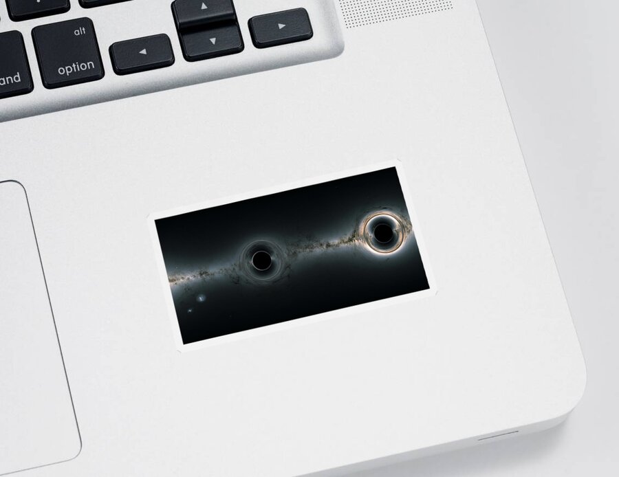 Astronomy Sticker featuring the photograph Supermassive Black Hole #2 by Science Source