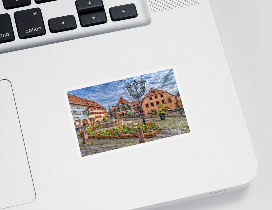 Barr Sticker featuring the photograph Historical gems in the Alsace #2 by Bernd Laeschke