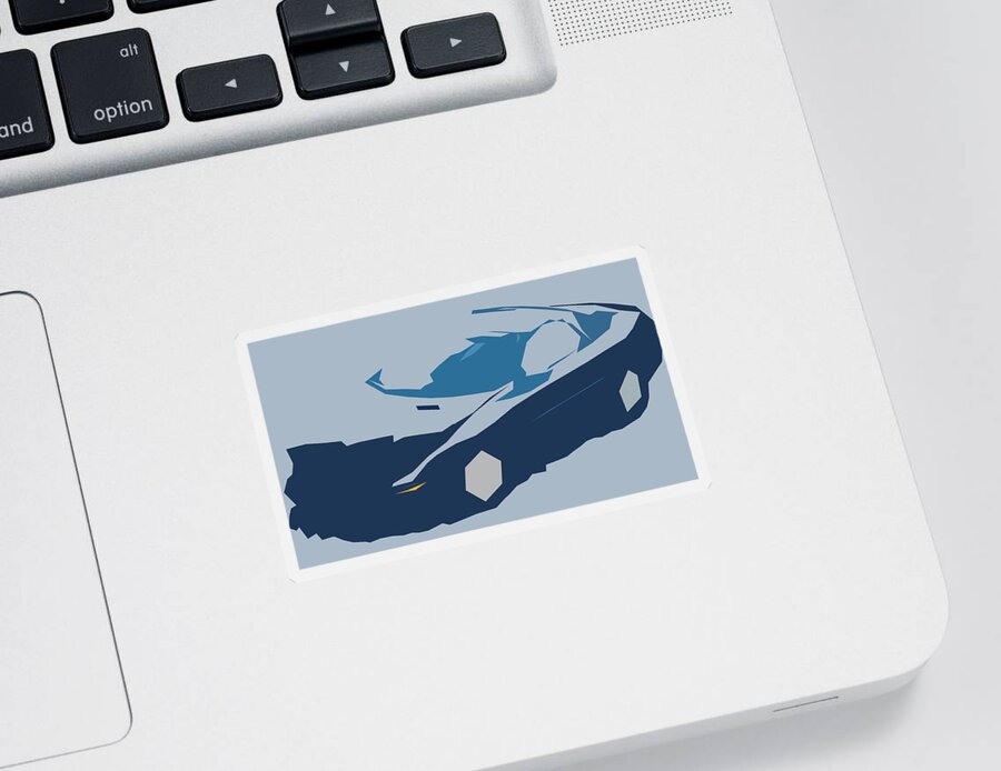 Car Sticker featuring the digital art Chevrolet Camaro SS Abstract Design #4 by CarsToon Concept