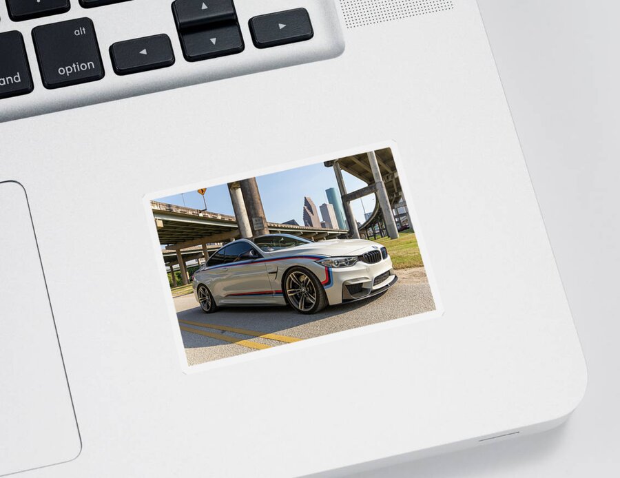 Bmw M4 Sticker featuring the photograph Bmw M4 #6 by Rocco Silvestri