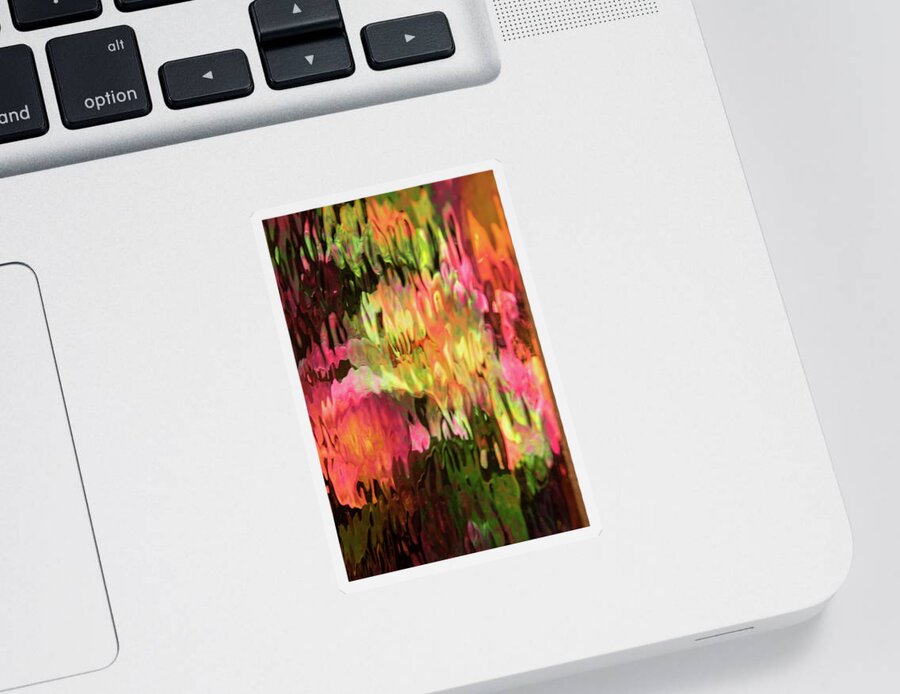 Flowers Sticker featuring the photograph Abstract Flowers by Minnie Gallman