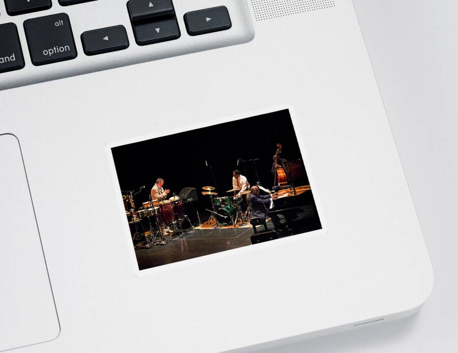  Sticker featuring the photograph Ahmad Jamal Quartet 3 by Lee Santa