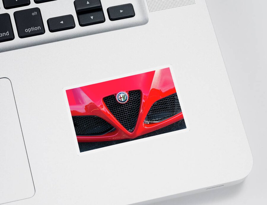Cars Sticker featuring the photograph Alfa Romeo by Stewart Helberg