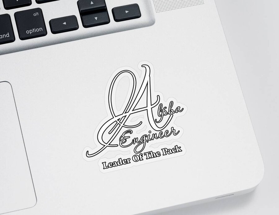Alpha Sticker featuring the digital art Alpha Engineer by Rolando Burbon