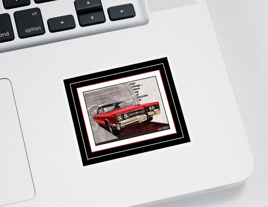 1967 Chrysler Sticker featuring the photograph Automotive Art 279 by Andrew Fare