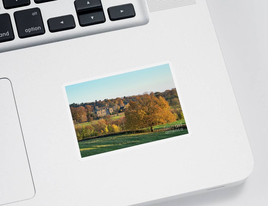 Bourton On The Hill Sticker featuring the photograph Bourton on the Hill in Autumn by Tim Gainey