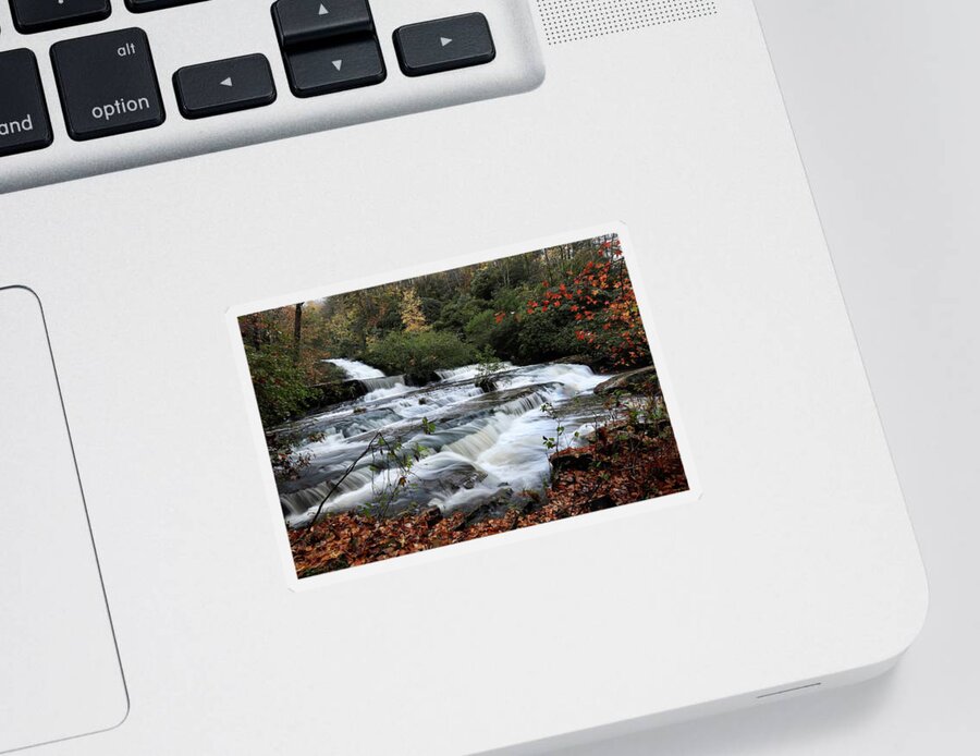Boushell Falls Sticker featuring the photograph Boushell Falls by Chris Berrier