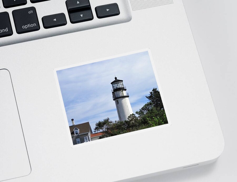 Landscape Sticker featuring the photograph Cape Cod Light aka Highland Light by Sharon Williams Eng