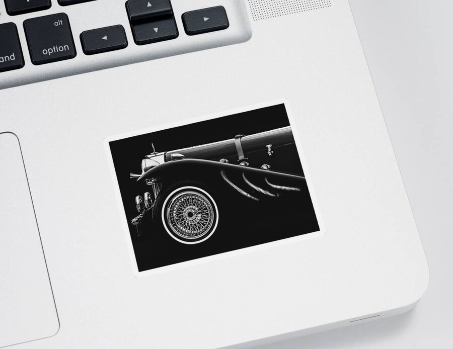 Car Sticker featuring the photograph Classic Mercedes Benz SSK by Bob Orsillo
