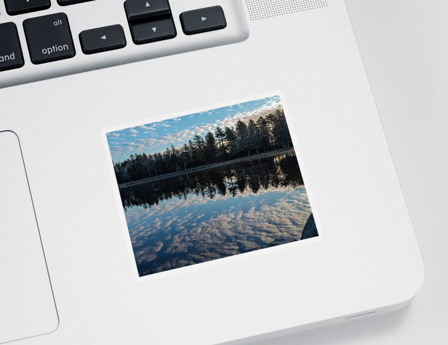 Lake Sticker featuring the photograph Cloudy Waters by William Bretton
