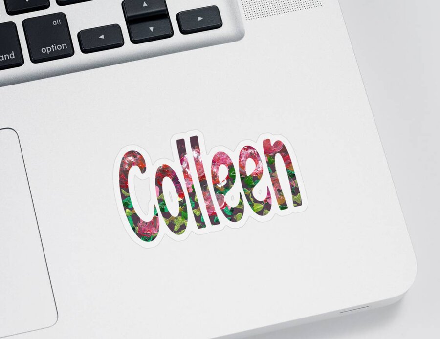 Colleen Sticker featuring the digital art Colleen by Corinne Carroll