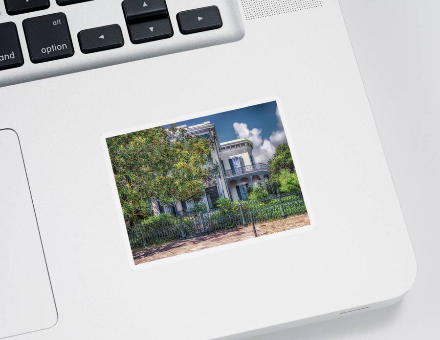 Garden District Sticker featuring the photograph Colonel Short's Villa by Susan Rissi Tregoning