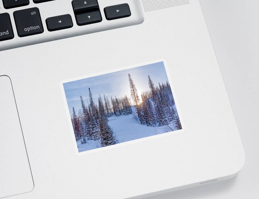 Park City Sticker featuring the photograph Deer Valley Sunset by Donna Twiford