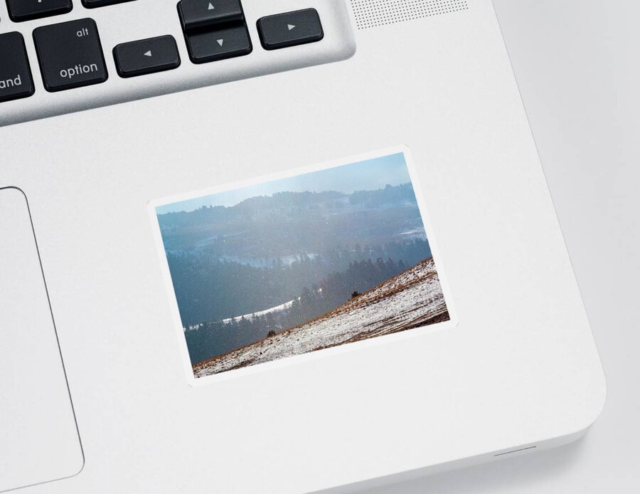 Snow Sticker featuring the photograph Diamonds in the Sky by Steven Krull