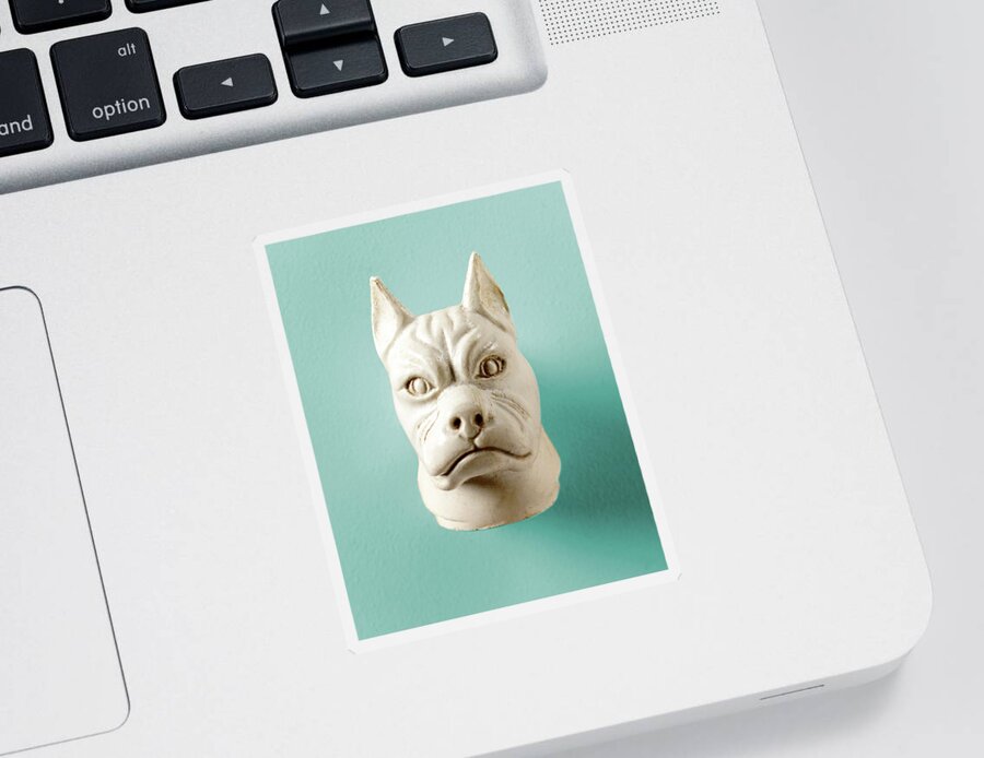 Animal Sticker featuring the drawing Dog's Head by CSA Images