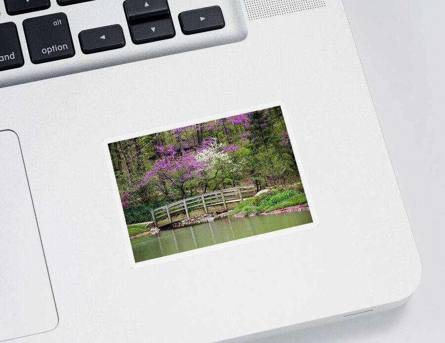 Arboretum Sticker featuring the photograph Edith_Carrier_Arboretum by Allen Nice-Webb