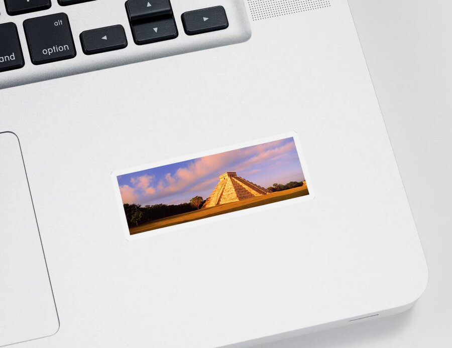 Photography Sticker featuring the photograph El Castillo Chichen Itza Yucatan Mexico by Panoramic Images