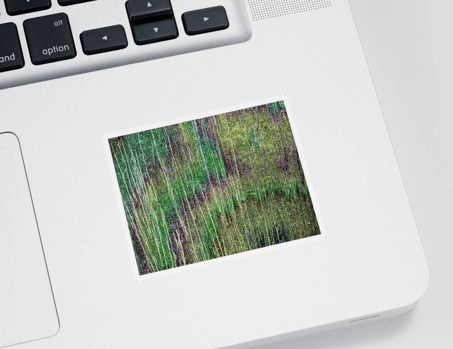 Woods Sticker featuring the digital art Fall Forest by Will Borden