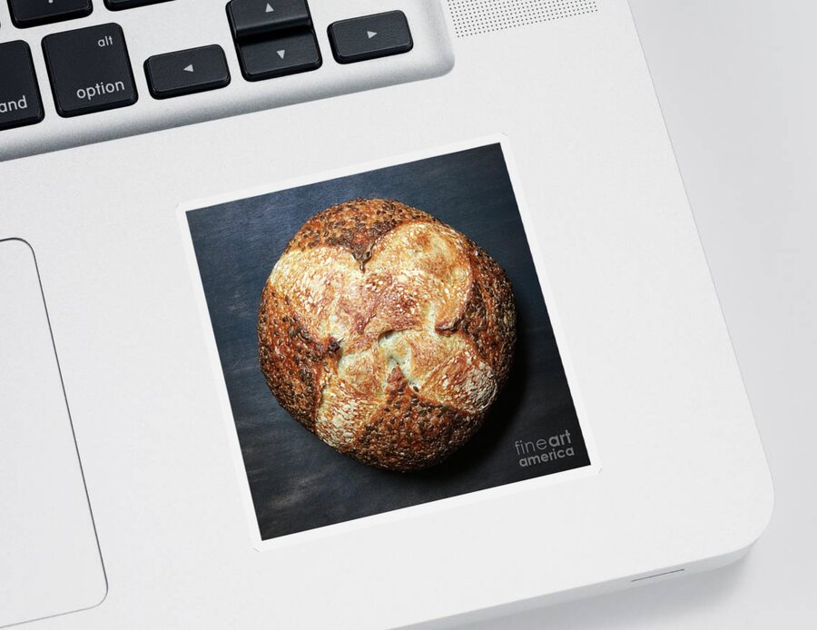 Bread Sticker featuring the photograph Flax Seed Sourdough 1 by Amy E Fraser