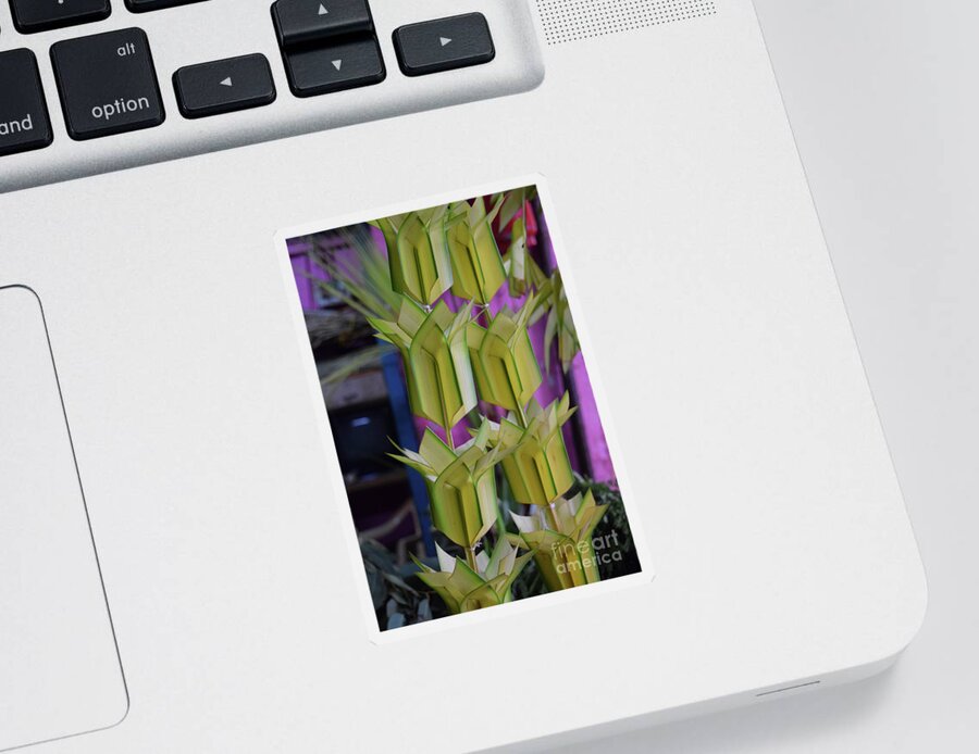 Floral Sticker featuring the photograph Floral Decoration by Mini Arora
