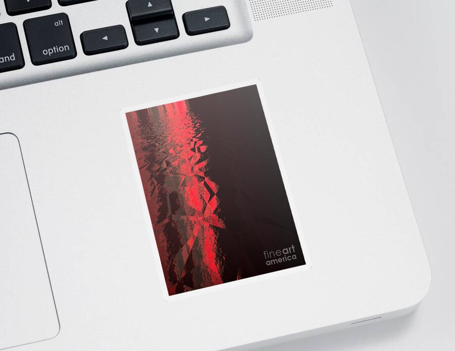 Abstract Sticker featuring the photograph Fluid No. 2 by Jenny Revitz Soper