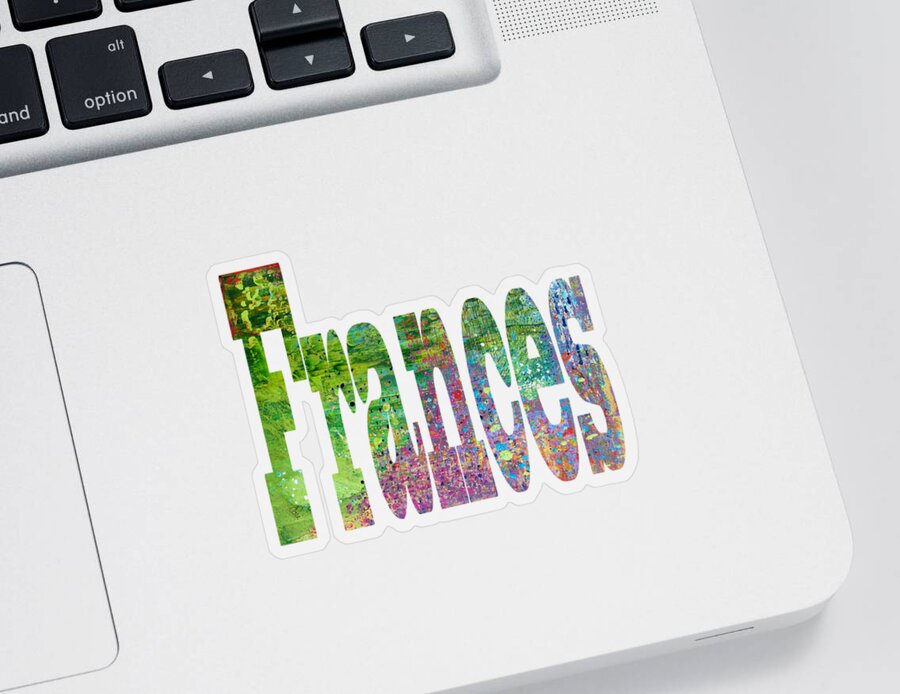 Frances Sticker featuring the digital art Frances by Corinne Carroll