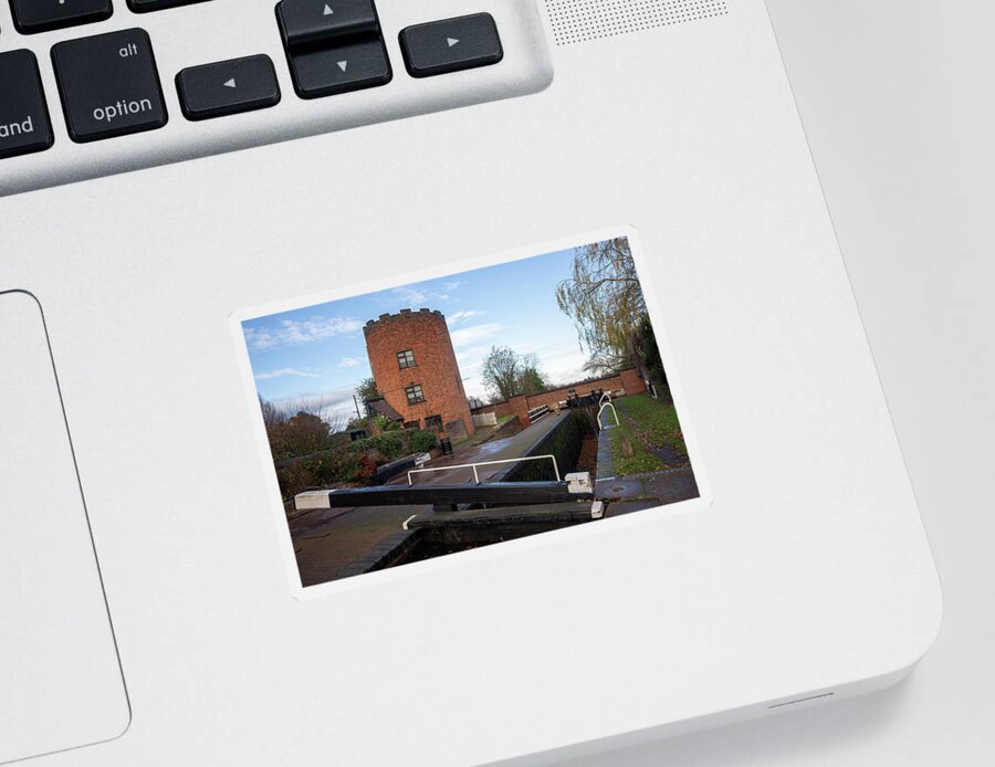 Gailey Sticker featuring the photograph Gailey Lock landscape by Steev Stamford