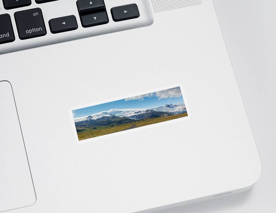 Glacier Sticker featuring the photograph Glacier in Iceland by Agnes Caruso