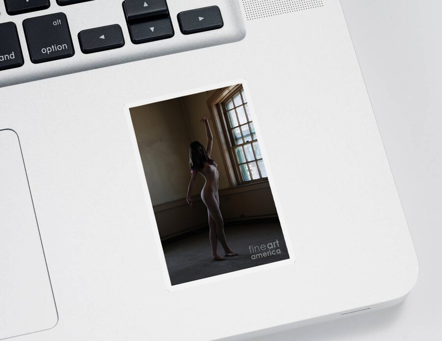 Nude Sticker featuring the photograph Graceful Movement by Robert WK Clark