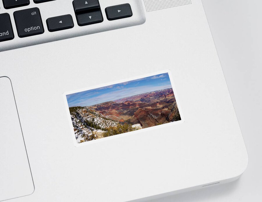 American Southwest Sticker featuring the photograph Grandview Point Panorama by Todd Bannor
