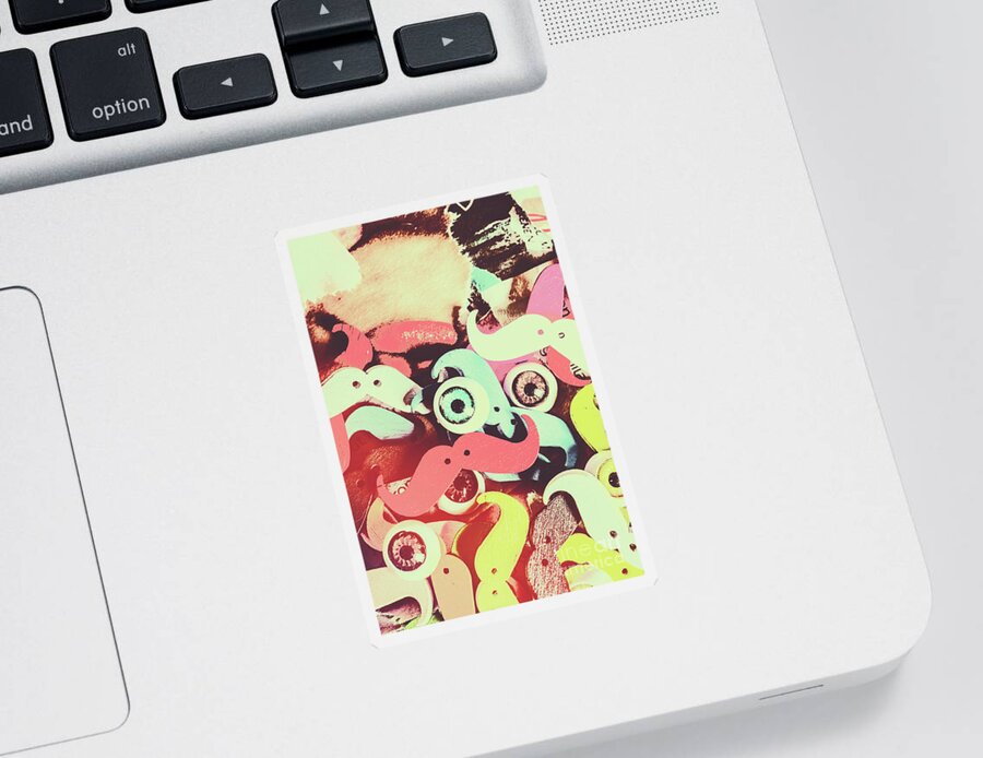 Toy Sticker featuring the photograph Hipster trickster by Jorgo Photography