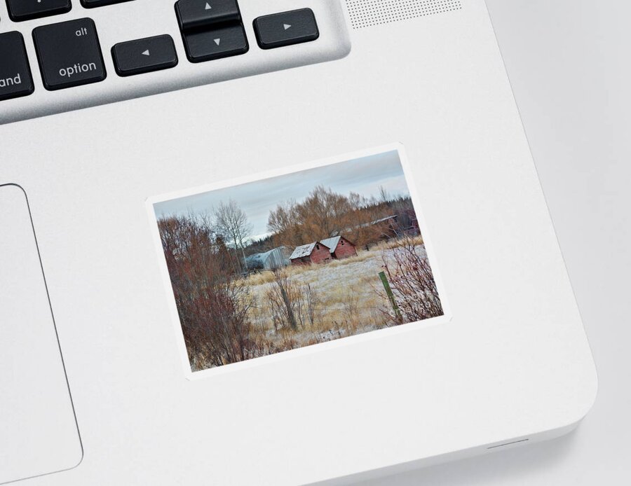 Cabin Sticker featuring the photograph His And Hers by Vivian Martin