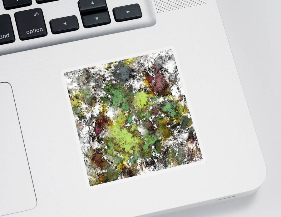 Colours Sticker featuring the digital art Invisible surface by Keith Mills
