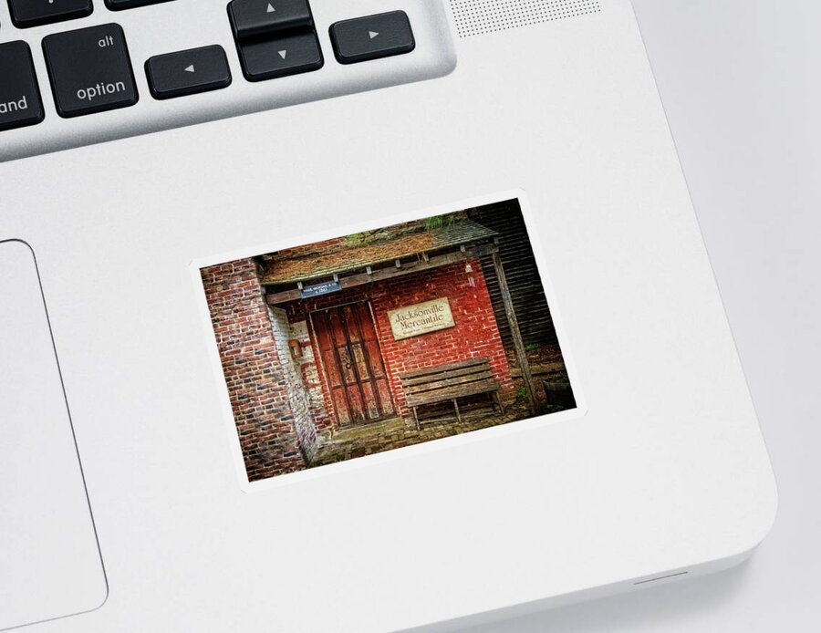 Photos For Sale Sticker featuring the photograph Jacksonville Mercantile by Thom Zehrfeld
