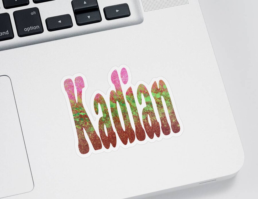 Kadian Sticker featuring the digital art Kadian by Corinne Carroll