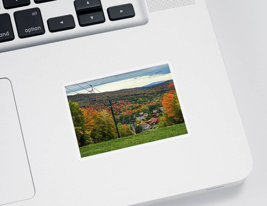 Killington Sticker featuring the photograph Killington VT Fall Foliage New England Autumn by Toby McGuire