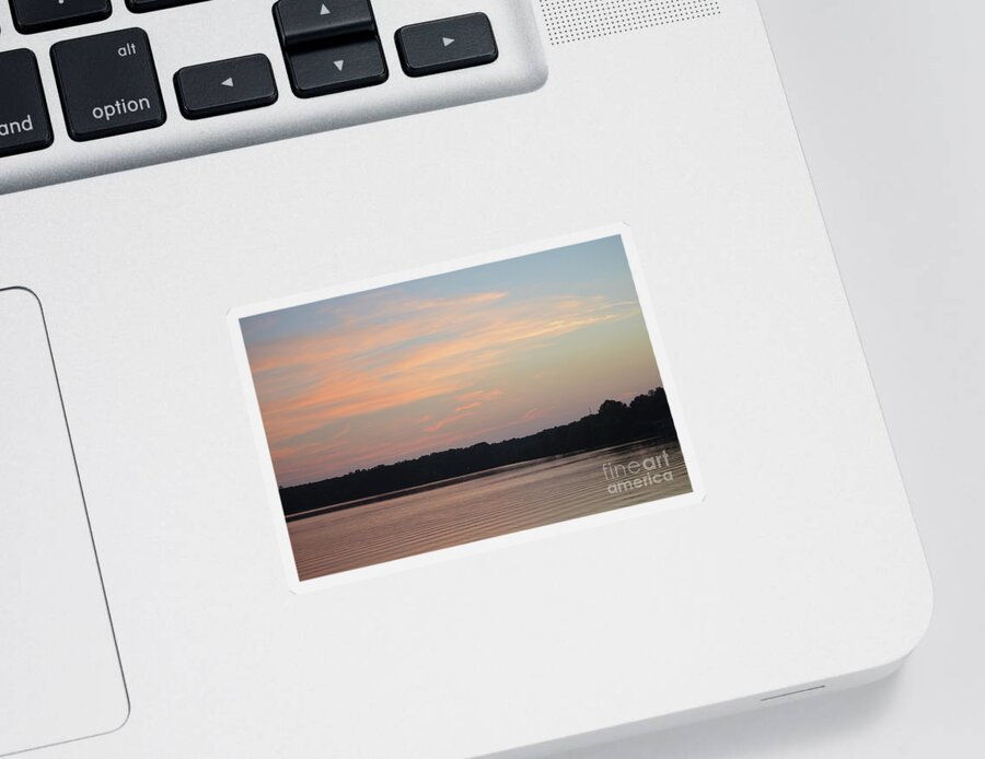 Beautiful Sticker featuring the photograph Lake Oconee Twilight by Aicy Karbstein