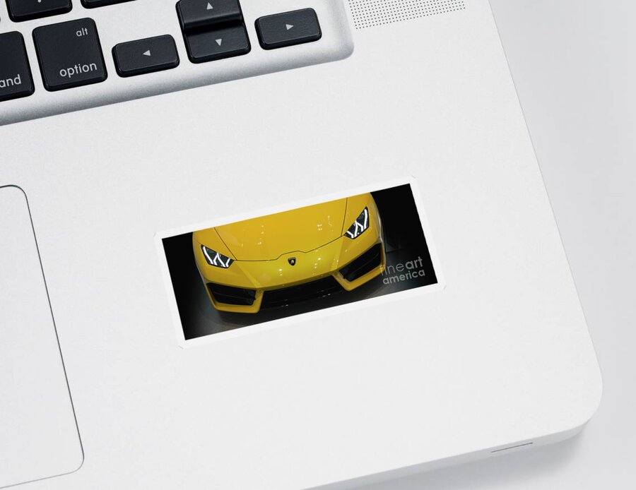Lamborghini Sticker featuring the photograph Lamborghini Raging Bull by Stefano Senise