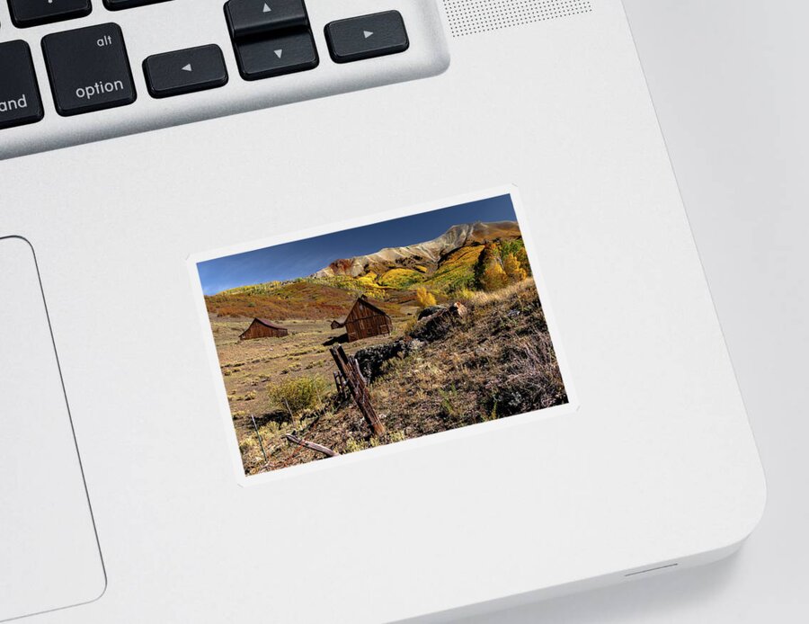 Colorado Sticker featuring the photograph Last Dollar Ranch by Norma Brandsberg