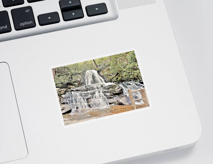 Waterfalls Sticker featuring the photograph Laurel Falls by Merle Grenz